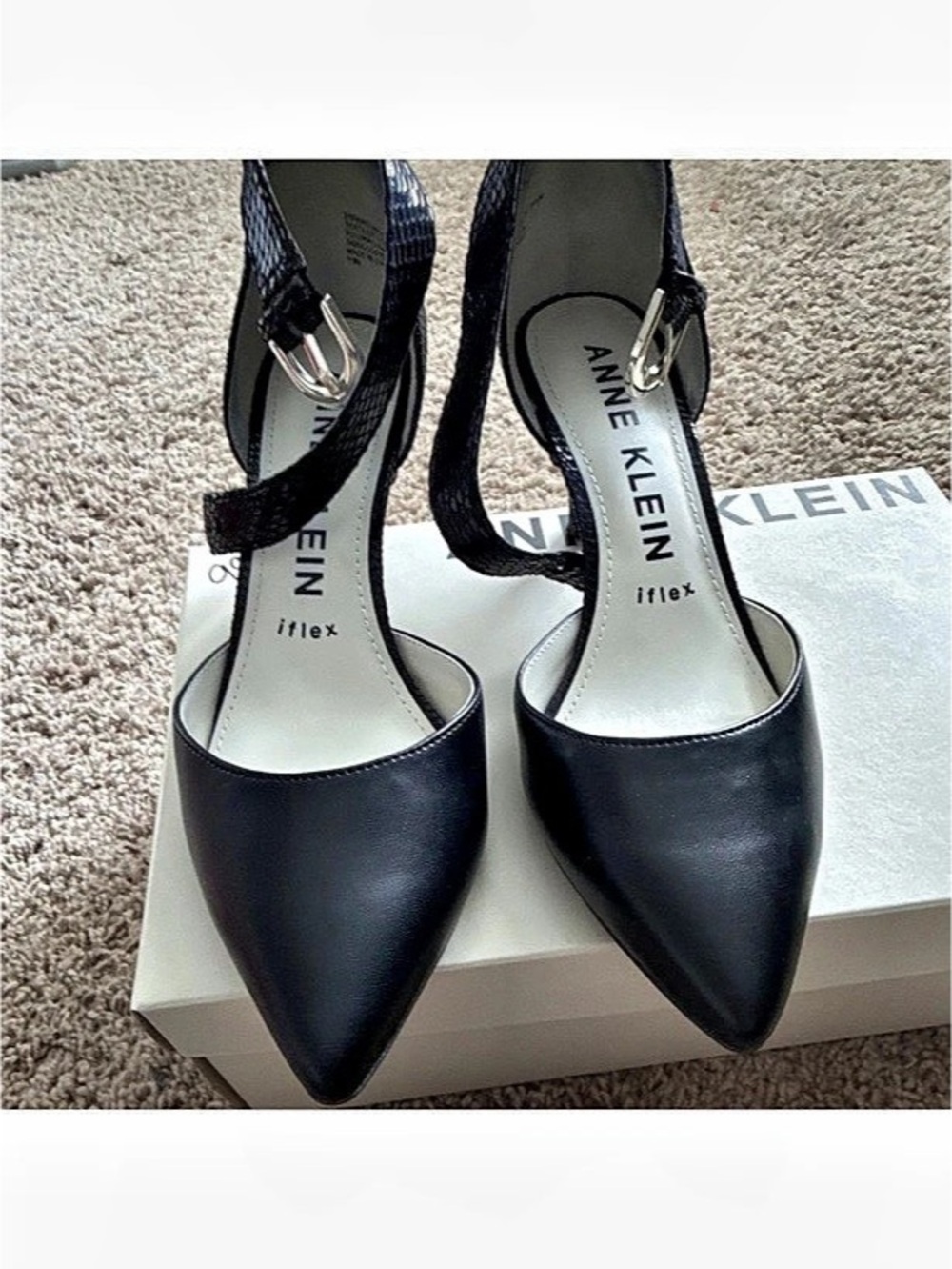 Anne Klein Cerys Pump Women's Black Slingback Heels